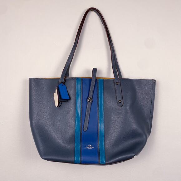 Coach Upcrafted Market Tote Blue - Picture 1 of 7